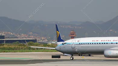 Commercial Aircraft on the Runway