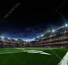 Night american football arena