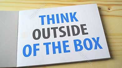 Think outside of the box on the notebook page.