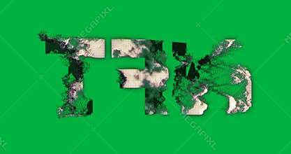 Animation of nft hologram symbol spinning over transparent background