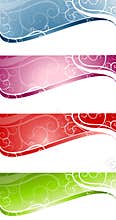 Decorative Swirls Swoosh Web Page Logos