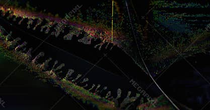 Glitch screen digital pixel artifacts futuristic