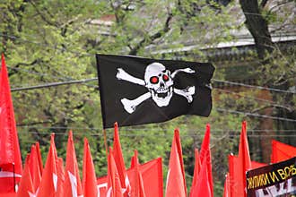 The flag of the anarchists
