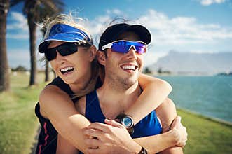 Fitness couple portrait