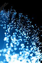 Fiber optics close-up