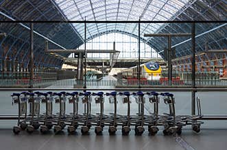 Eurostar at St Pancras Station in London