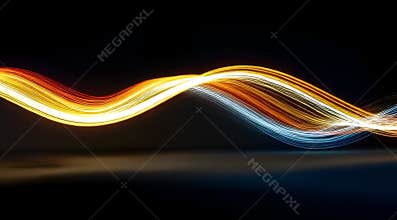 Abstract Colorful Light Waves in Motion – Dynamic Neon Energy Flow Background