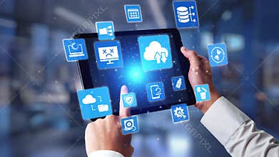 Data backup cloud system network connection concept Gist