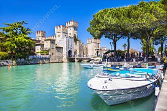 Sirmione on lake Lago di Garda, Italy