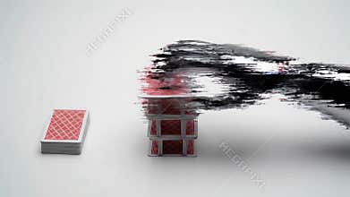Robotic Hand Builds and Destroys House of Cards