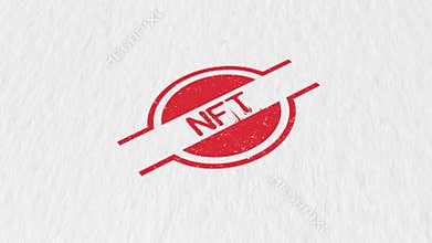 NFT Red Color Stamp