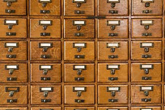 Library Index Card files