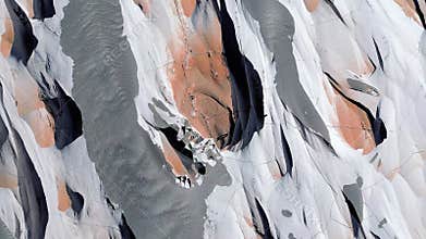 Aerial view of Campo de Piedra Pómez in Antofagasta de la Sierra, Argentina