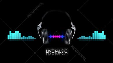 Sound Wave Background Stock Animation