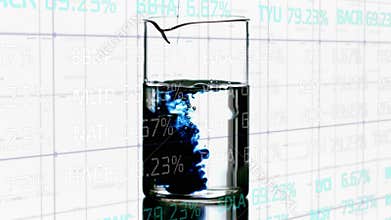 Animation of data processing over beaker