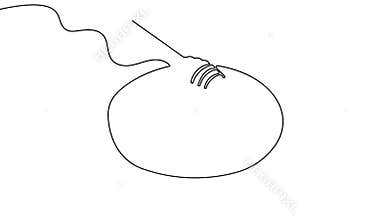 Animated honey trap continuous line art