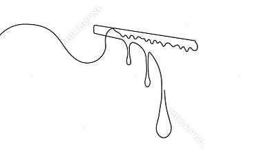 Honey trapping icon one line art animation