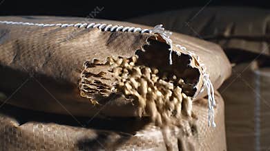 Watch Thousands of Pellets Pour Out of a Ripped Sack