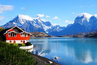Lake Pehoe, Torres Del Paine National Park, Patagonia, Chile