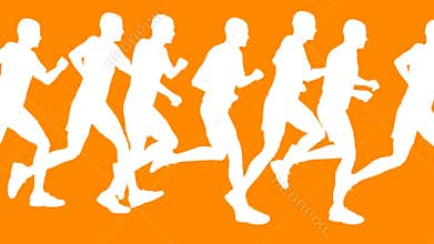 Running Men Vector Animation