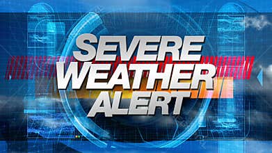 Severe Weather Alert - Broadcast Graphics Title