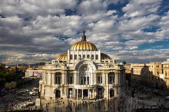 Museum of fine arts in Mexico city Palacio Del Bellas Artes DF