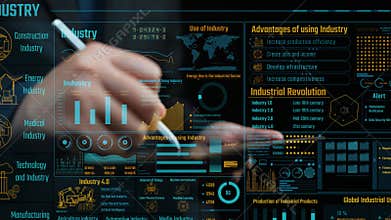 Modern Data Visualization of Various Industries with Analytics and Statistics for Energy, Medical, Technology, and