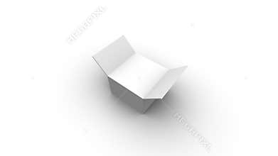 Box Opening and Fly Into (Alpha Matte Included)
