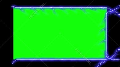 Electricity Frame - Electrical Arcs (Chroma Key)