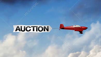 Auction Airplane Banner (Center)