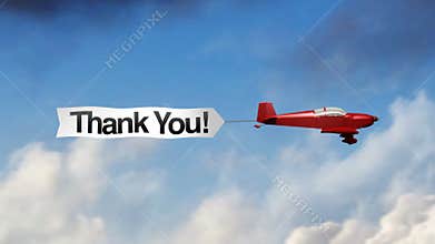 Airplane Banner - Thank You