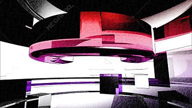 Abstract 3D Curves Animated Background