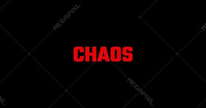 chaos animation on black