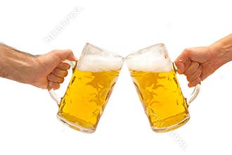 Beer mugs cheers