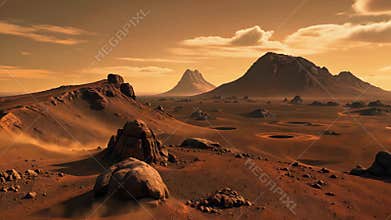 Martian landforms,Generative AI