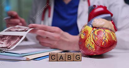 Woman cardiologist reviews detailed heart ultrasound scans