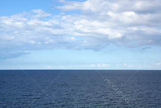 Calm blue sea