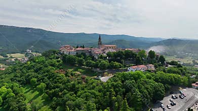 ancient hill town of Buzet on the Istrian peninsula, Croatia