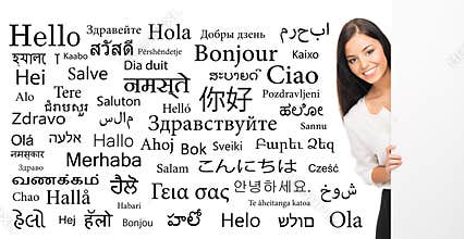 Young, confident, successful and beautiful business woman