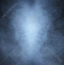 Light gray smoke on a black background