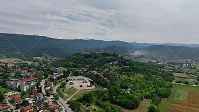 ancient hill town of Buzet on the Istrian peninsula, Croatia
