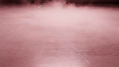 Pink Fog Rolls Across Stage During Evening Performance at Theater