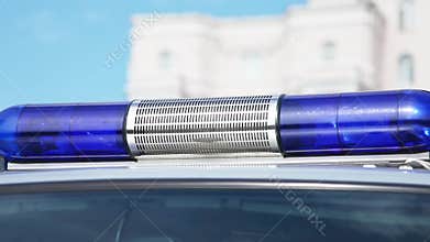 Police emergency lights