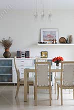 Trendy dining room