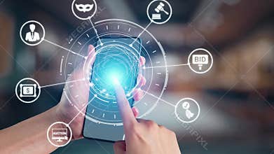 Online auction concept for digital bidding and sales Spire