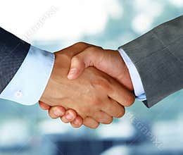 Business hand shake