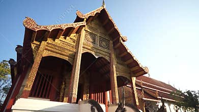 Wat Pra Singha famous temple in Chiang Mai Thailand