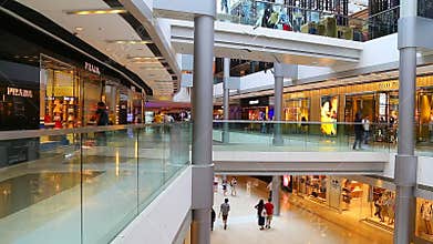 People at ifc shopping mall, hong kong
