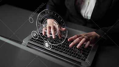 Data backup cloud system network connection concept Funnel