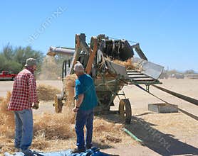 USA: Testing an Antique John Deere Combine